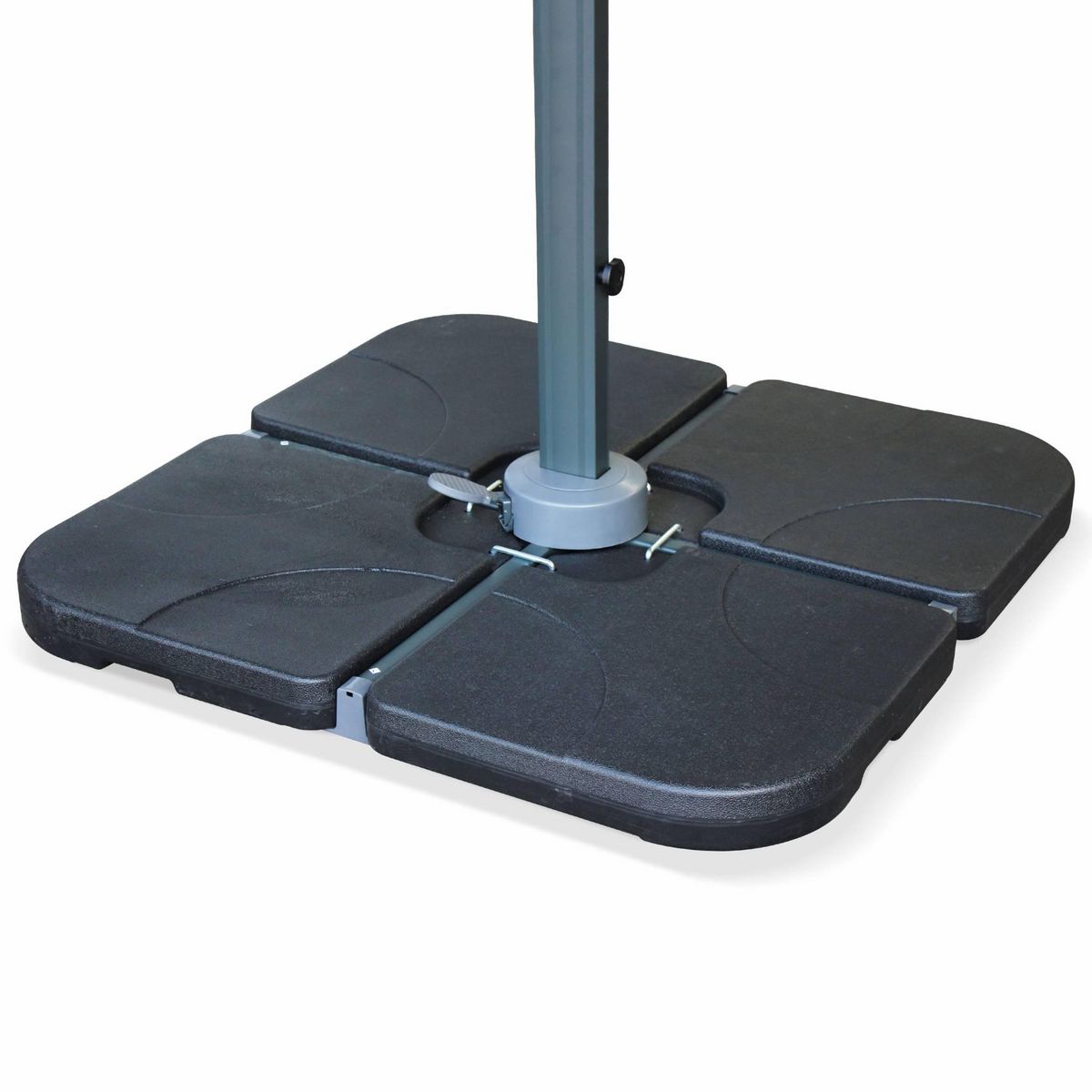SWEEEK Dalle pour parasol à lester - 50x50cm pieds. socle poids pour fixer votre parasol