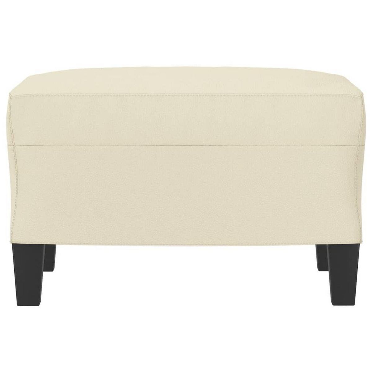 VIDAXL Repose-pied Creme 60x50x41 cm Similicuir