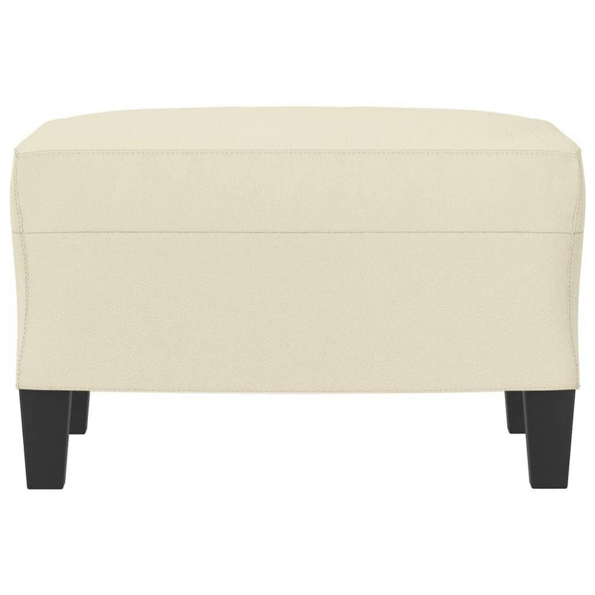 VIDAXL Repose-pied Creme 60x50x41 cm Similicuir