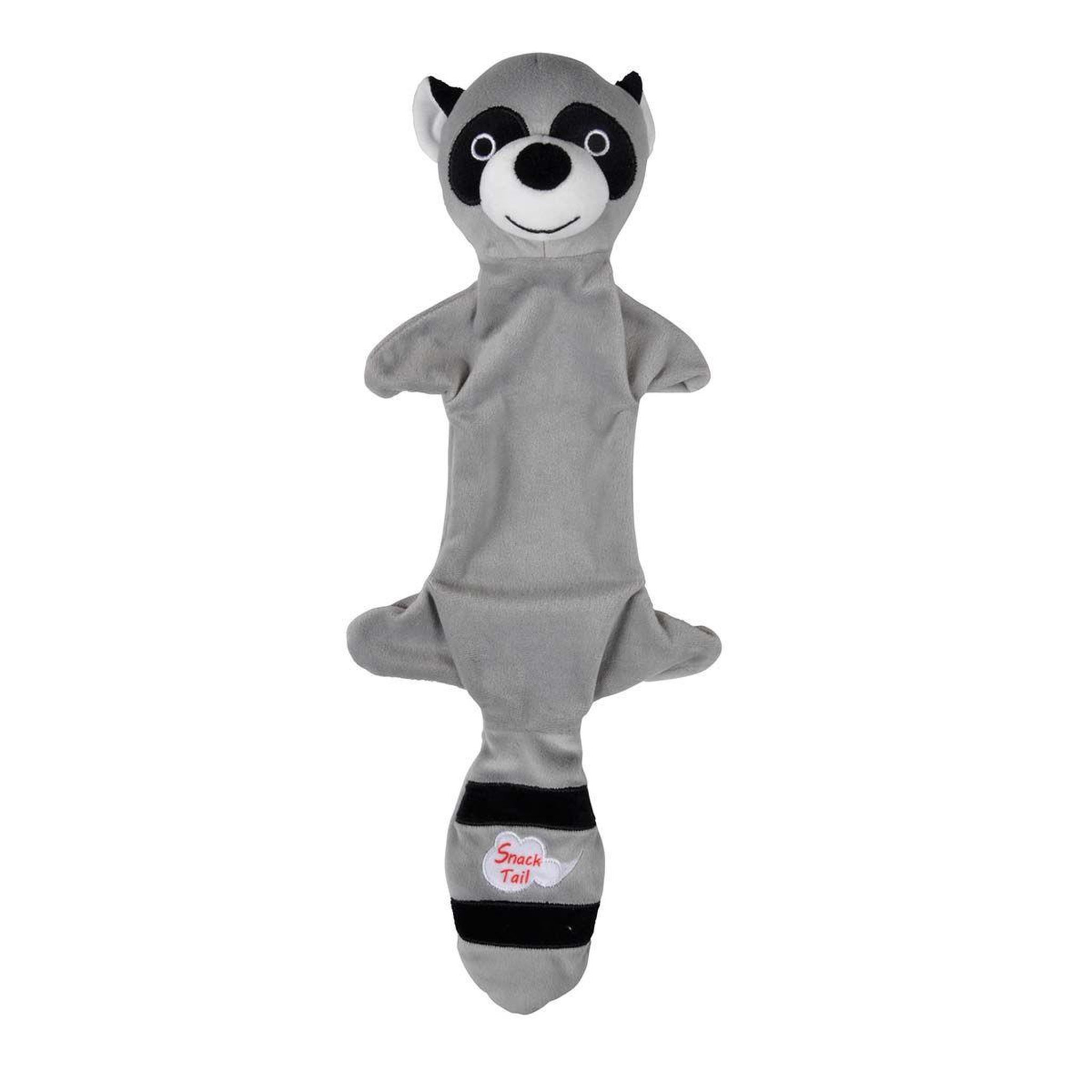 HOMEA Peluche pour chien  raton laveur  45cm gris