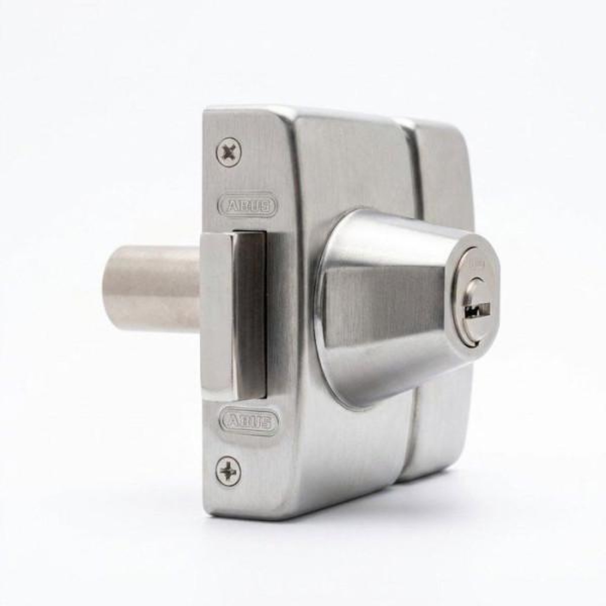 Voir la diapositive 2 : ABUS Verrou de porte haute sécurité - ABUS - VP12R CC 45 F9 - Double cylindre - Acier brossé - 12 goupilles