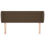 Voir la diapositive 3 : VIDAXL Tete de lit avec oreilles Marron fonce 147x23x78/88 cm Tissu