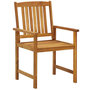 Voir la diapositive 5 : VIDAXL Ensemble a manger de jardin 9 pcs Bois d'acacia massif