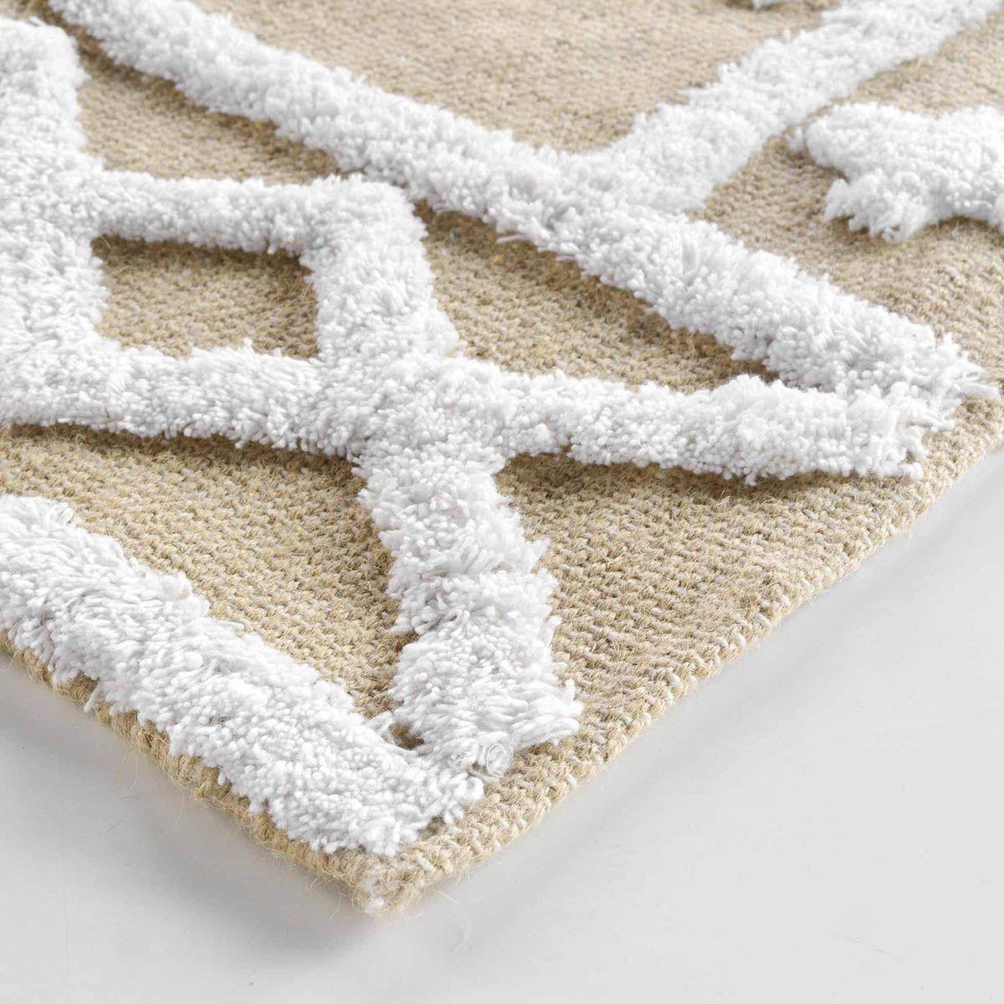 Voir la diapositive 2 : Douceur d'Intérieur Tapis déco en jute  medine  120x170cm naturel