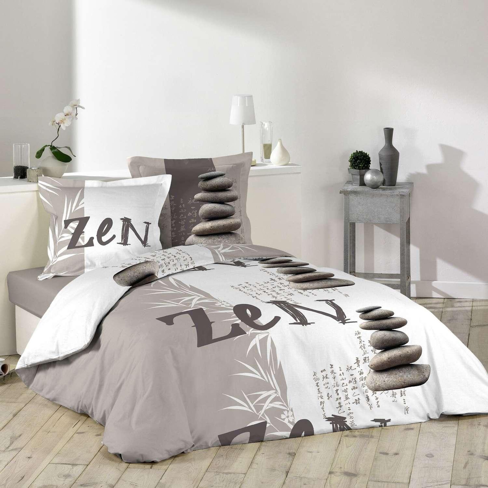 Voir la diapositive 4 : Douceur d'Intérieur Parure de lit noma - 100% coton - 220 x 240 cm