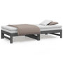 Voir la diapositive 5 : VIDAXL Lit coulissant sans matelas gris 2x(90x190) cm