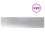 Voir la diapositive 2 : VIDAXL Bordures de pelouse 20 pcs 25x103 cm acier galvanise