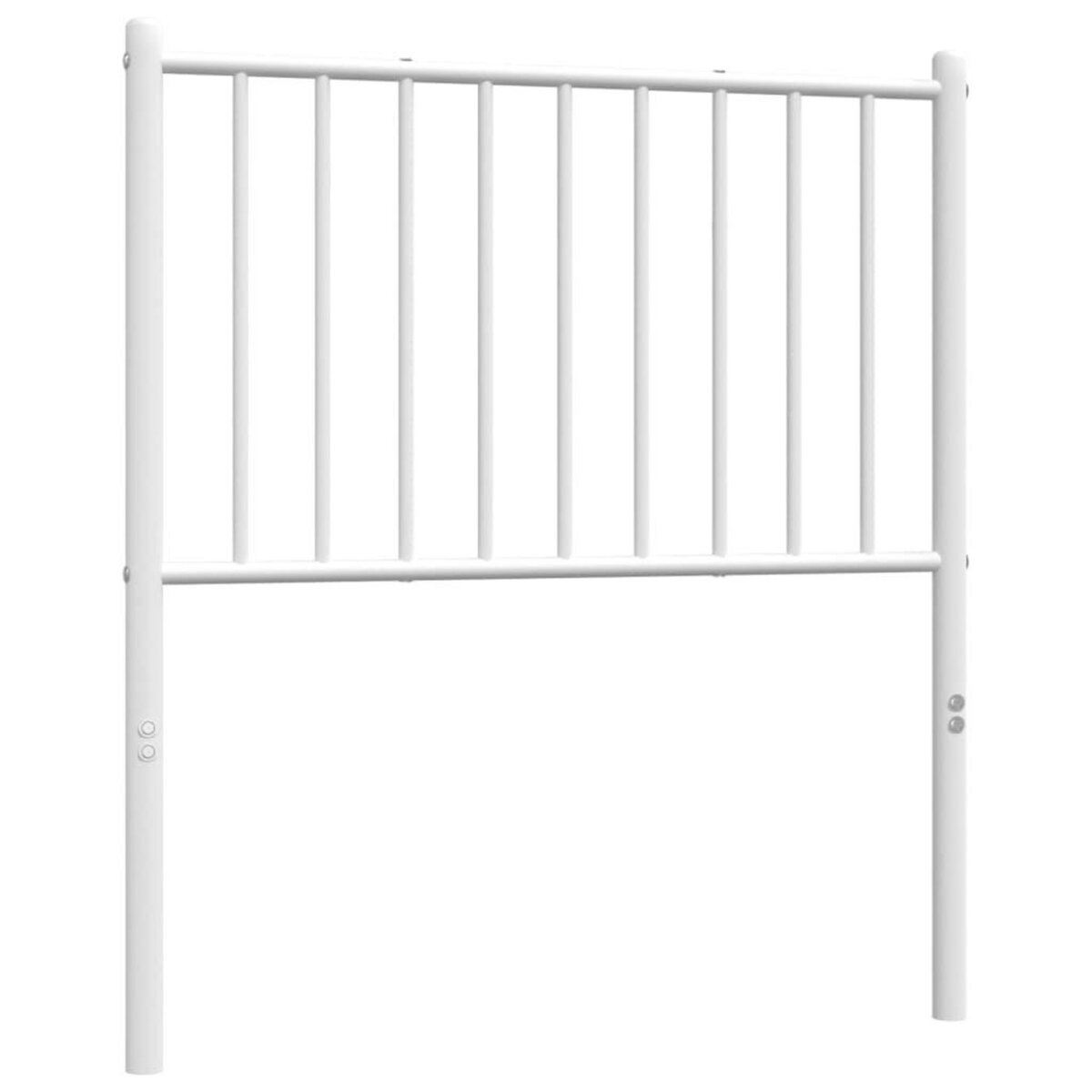 VIDAXL Tete de lit metal blanc 80 cm