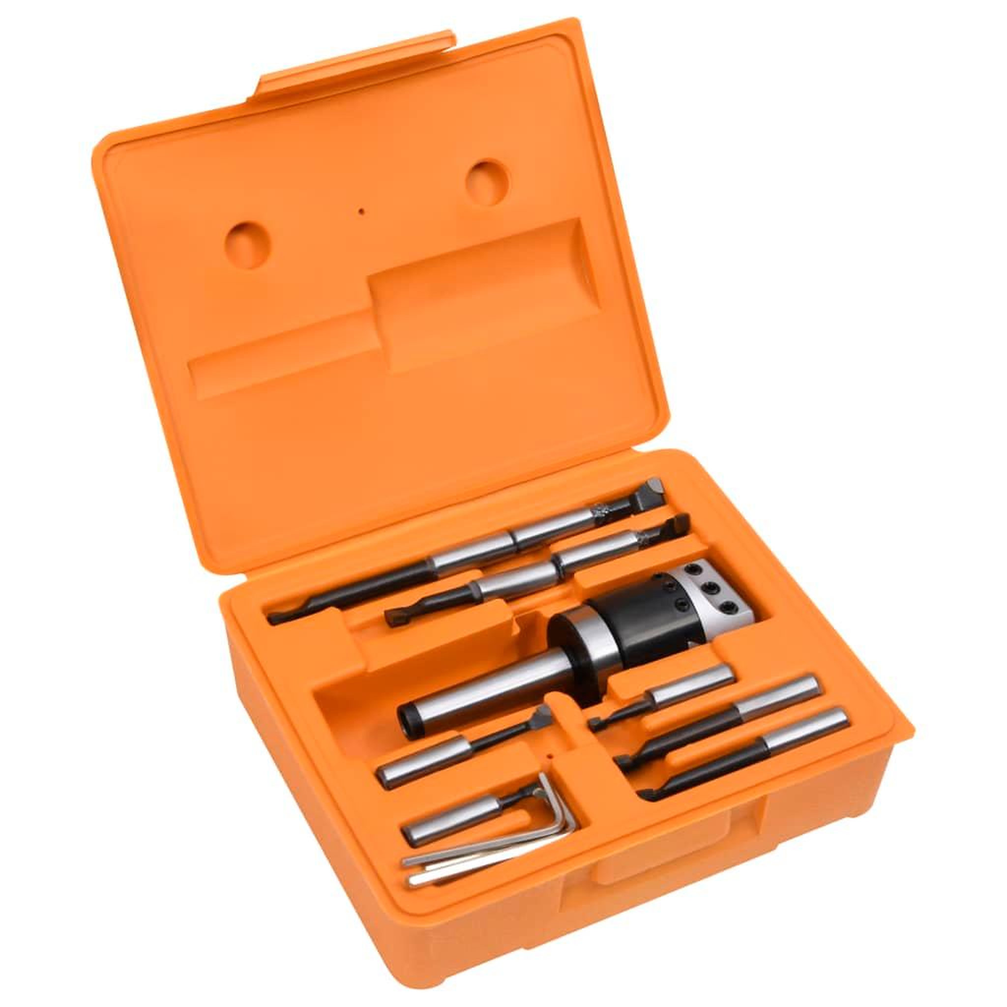 Voir la diapositive 1 : VIDAXL Jeu d'outils d'alesage 15 pcs 50 mm Tete d'alesage MT3-F1-12