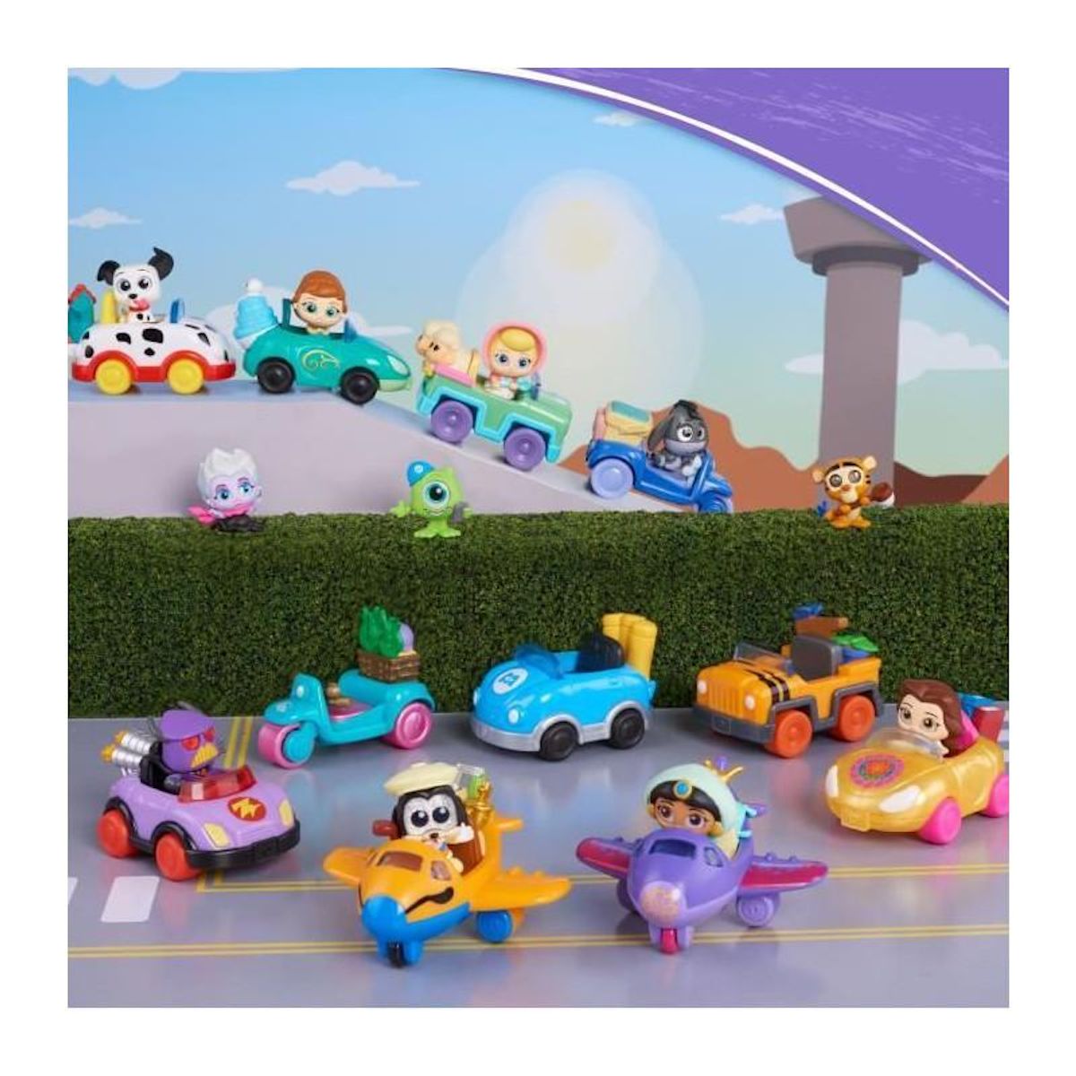 DISNEY Figurines et véhicule - DISNEY - Voiture et Figurine - 1 figurine et 1 véhicule, 12 a collectionner