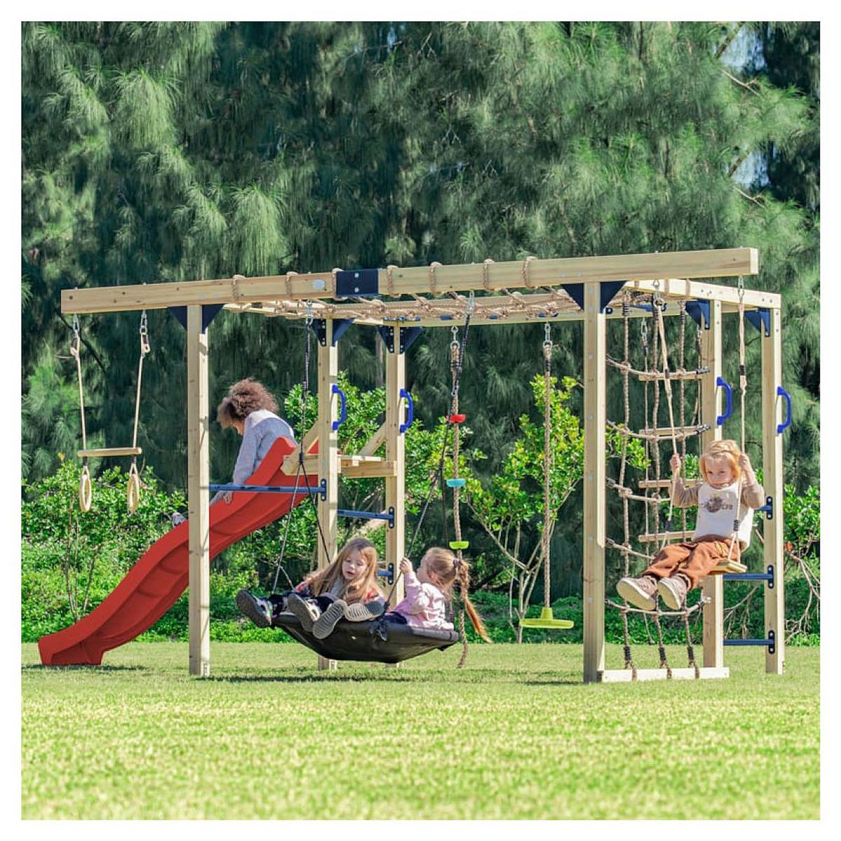 Axi House Structure Boris toboggan rouge