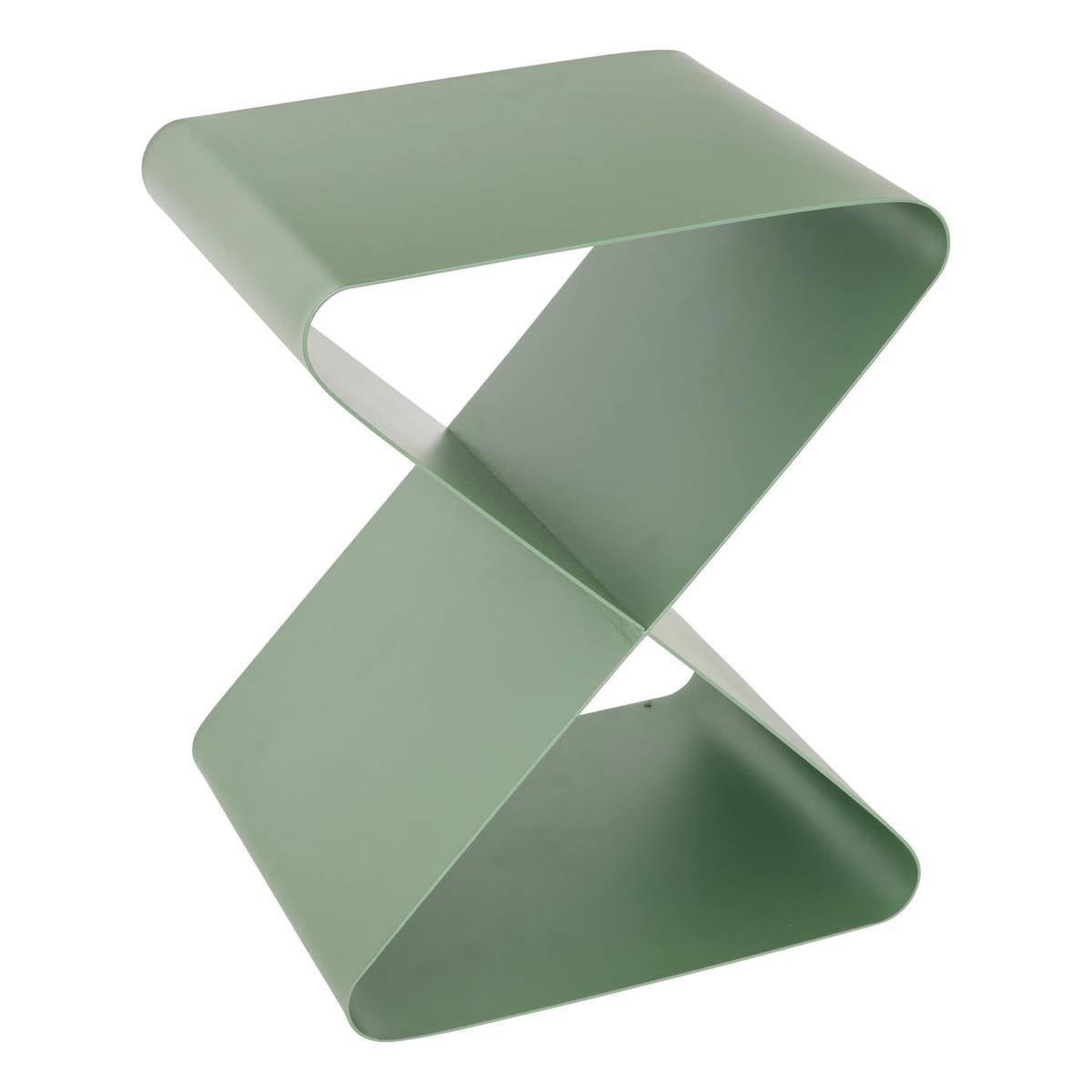 Voir la diapositive 1 : ATMOSPHERA Table d'appoint design en métal  elder  45cm vert olive