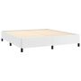 Voir la diapositive 4 : VIDAXL Cadre de lit sans matelas blanc 160x200 cm similicuir