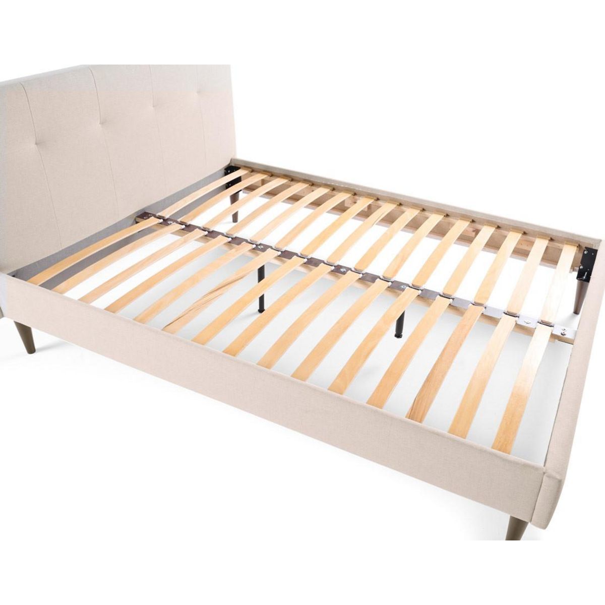 BEST MOBILIER Monet - lit - 140x190 - sommier inclus - en tissu