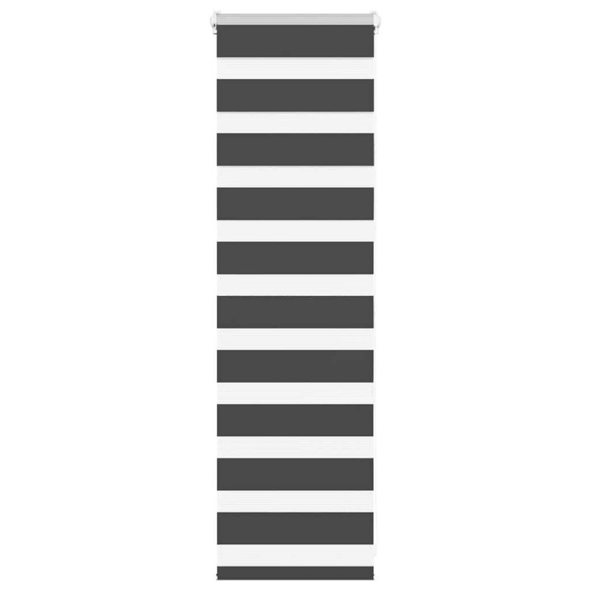 VIDAXL Store zebre noir 40x100 cm largeur du tissu 35,9 cm polyester