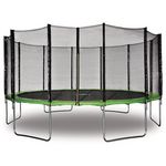 Habitat et Jardin Trampoline   Yoopi   - Ø 4.90 m - Vert