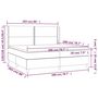 Voir la diapositive 6 : VIDAXL Sommier a lattes de lit matelas et LED Gris clair 200x200 cm