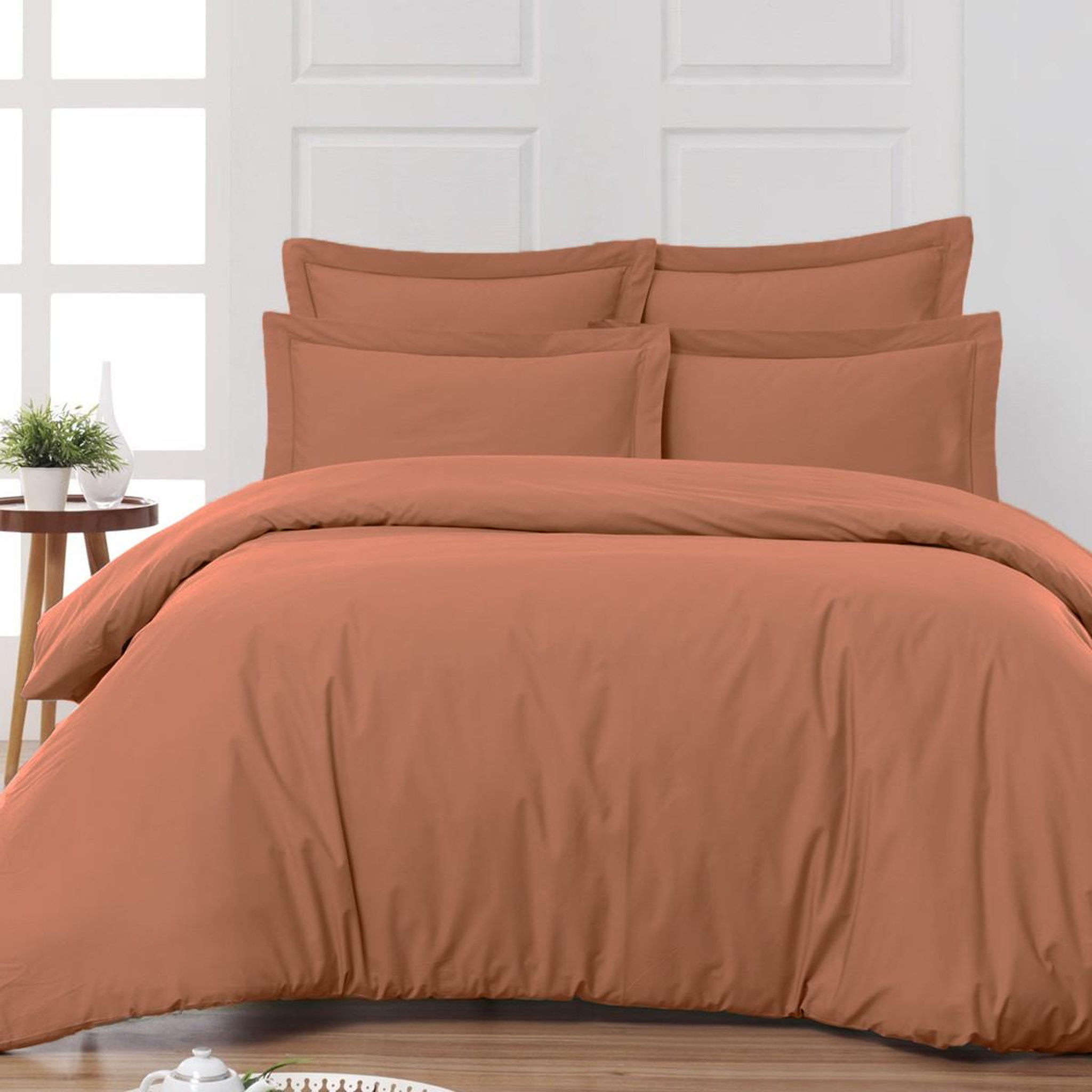 Voir la diapositive 2 : Sensei Maison Taie de traversin en percale de coton SOFT PERCALE - 45x185 cm