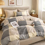 Voir la diapositive 2 : Home collection Parure housse de couette 3 pcs 240x220 cm en percale de coton 80 fils Cytine