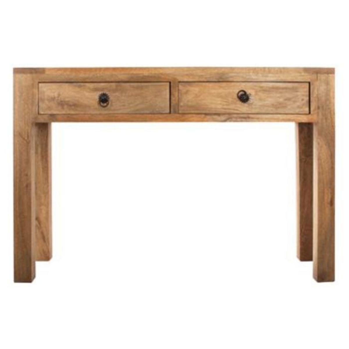 Paris Prix Console en Bois 2 Tiroirs  Ajmal  120cm Naturel