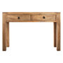 Voir la diapositive 2 : ATMOSPHERA Console en Bois 2 Tiroirs  Ajmal  120cm Naturel