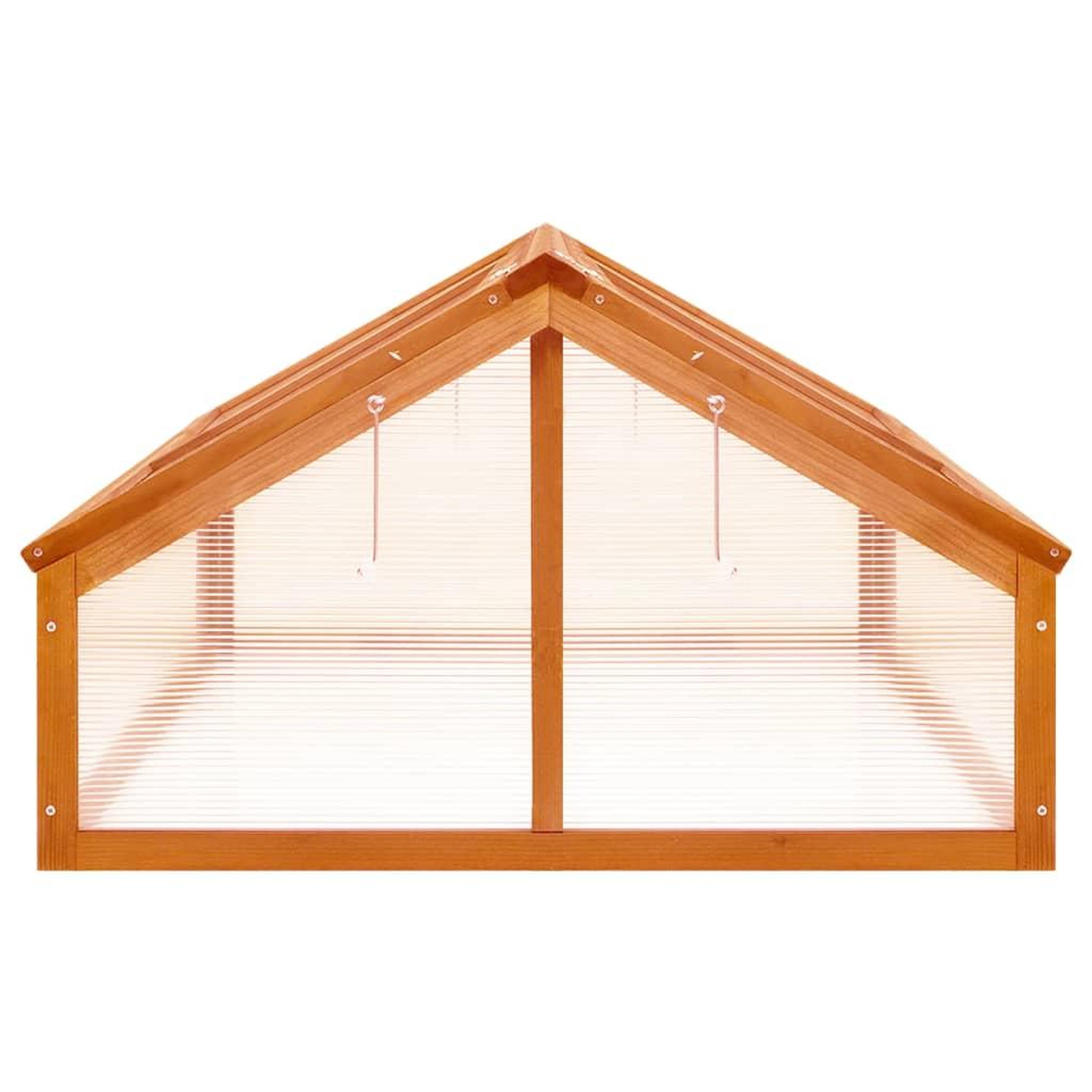 Voir la diapositive 4 : VIDAXL Serre Marron 114x80x50 cm Bois de sapin