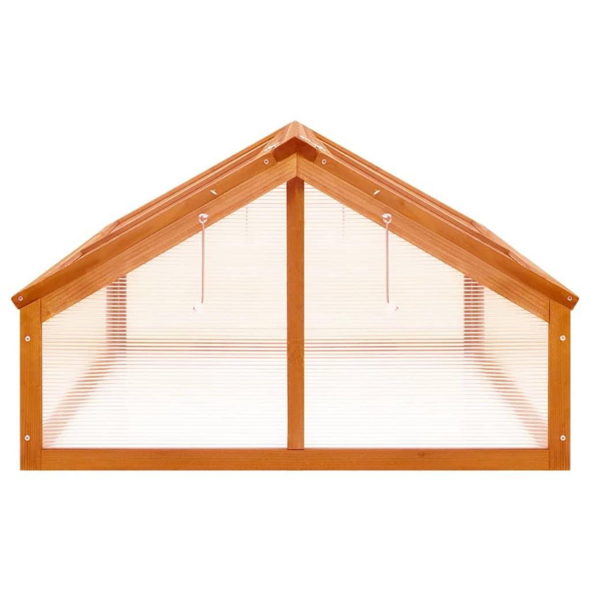 VIDAXL Serre Marron 114x80x50 cm Bois de sapin