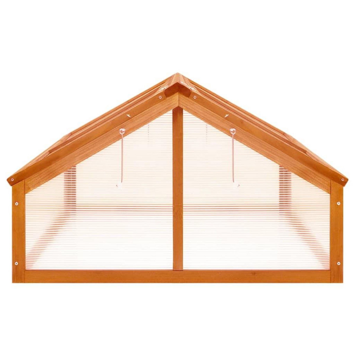 VIDAXL Serre Marron 114x80x50 cm Bois de sapin