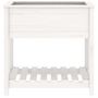 Voir la diapositive 5 : VIDAXL Jardiniere avec etagere Blanc 82,5x54x81 cm Bois massif de pin