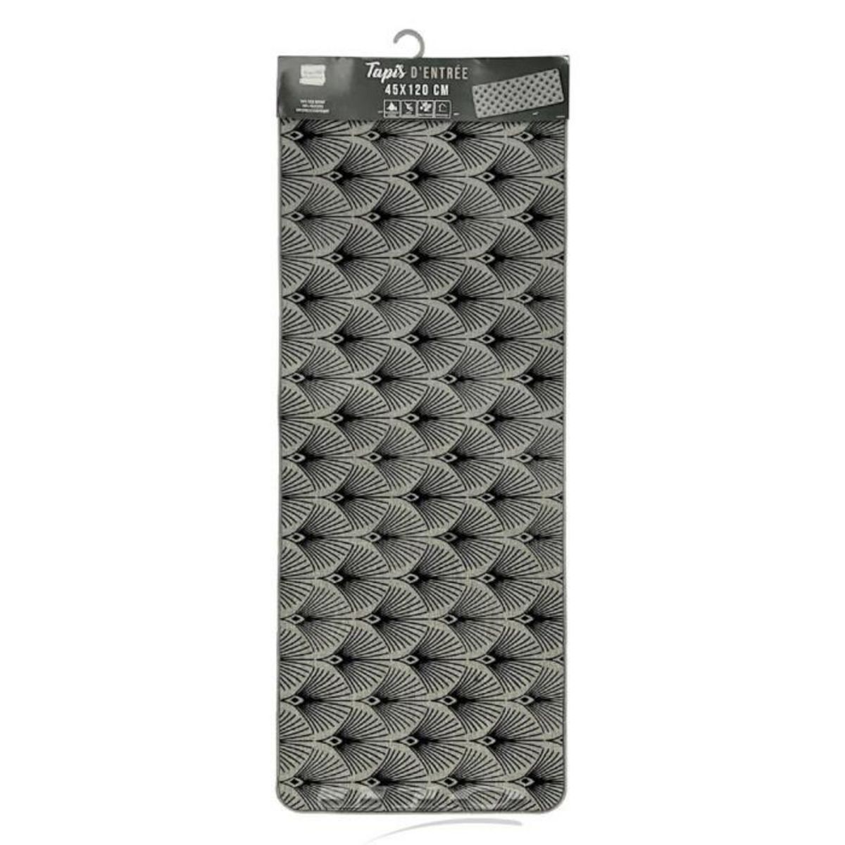 Paris Prix Tapis Tissé Imprimé  Bizancia  45x120cm Gris