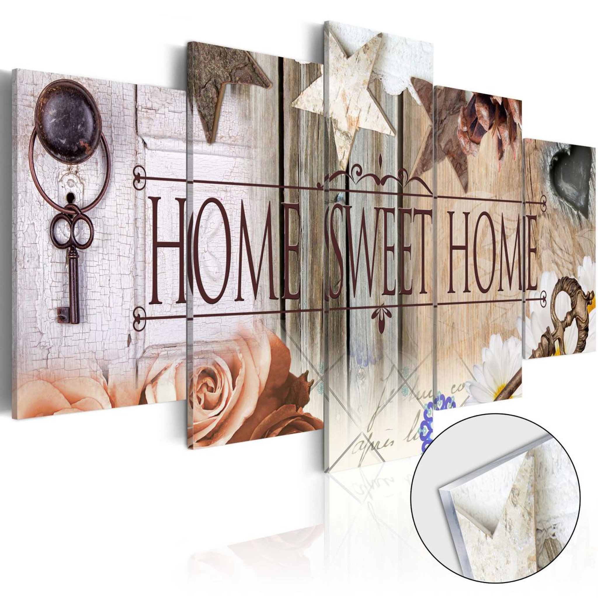 Paris Prix Tableau sur verre acrylique  the right key for the right door. Coloris disponibles : Multicolore
