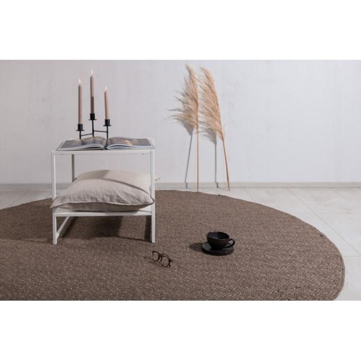 Paris Prix Tapis Rond  Julana  200cm Marron