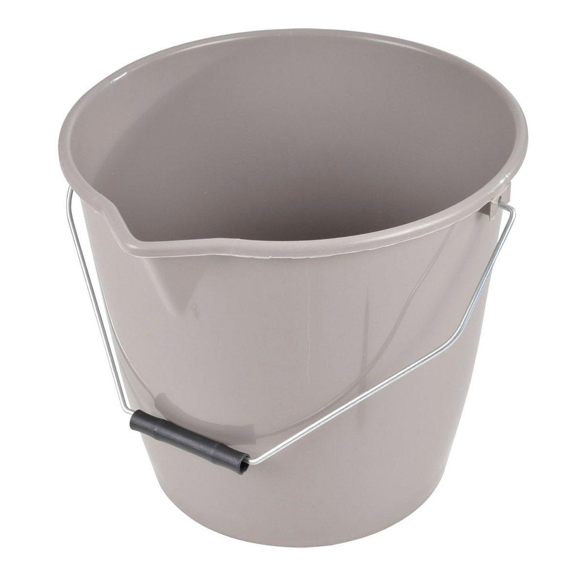 HOMEA Seau  bec & anse  12l taupe
