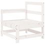 Voir la diapositive 3 : VIDAXL Salon de jardin 8 pcs Blanc Bois de pin massif