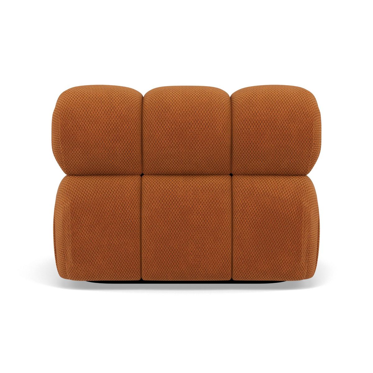 LISA DESIGN Ruby - module d'assise sans accoudoirs en velours texturé