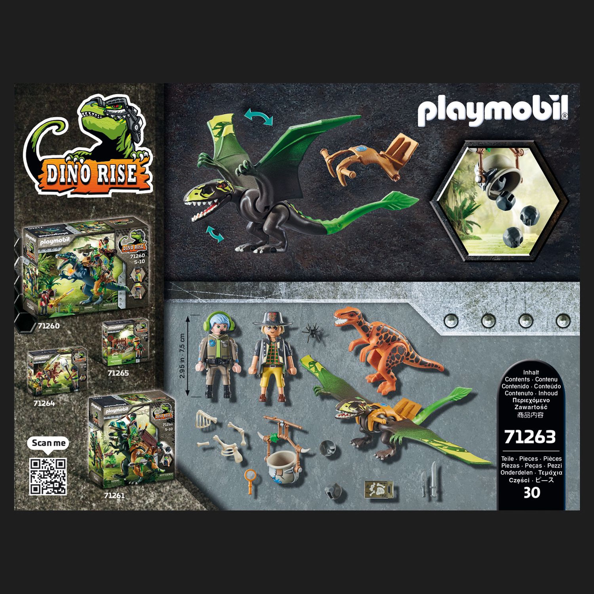 Voir la diapositive 7 : PLAYMOBIL 71263 Dimorphodon étrangers 