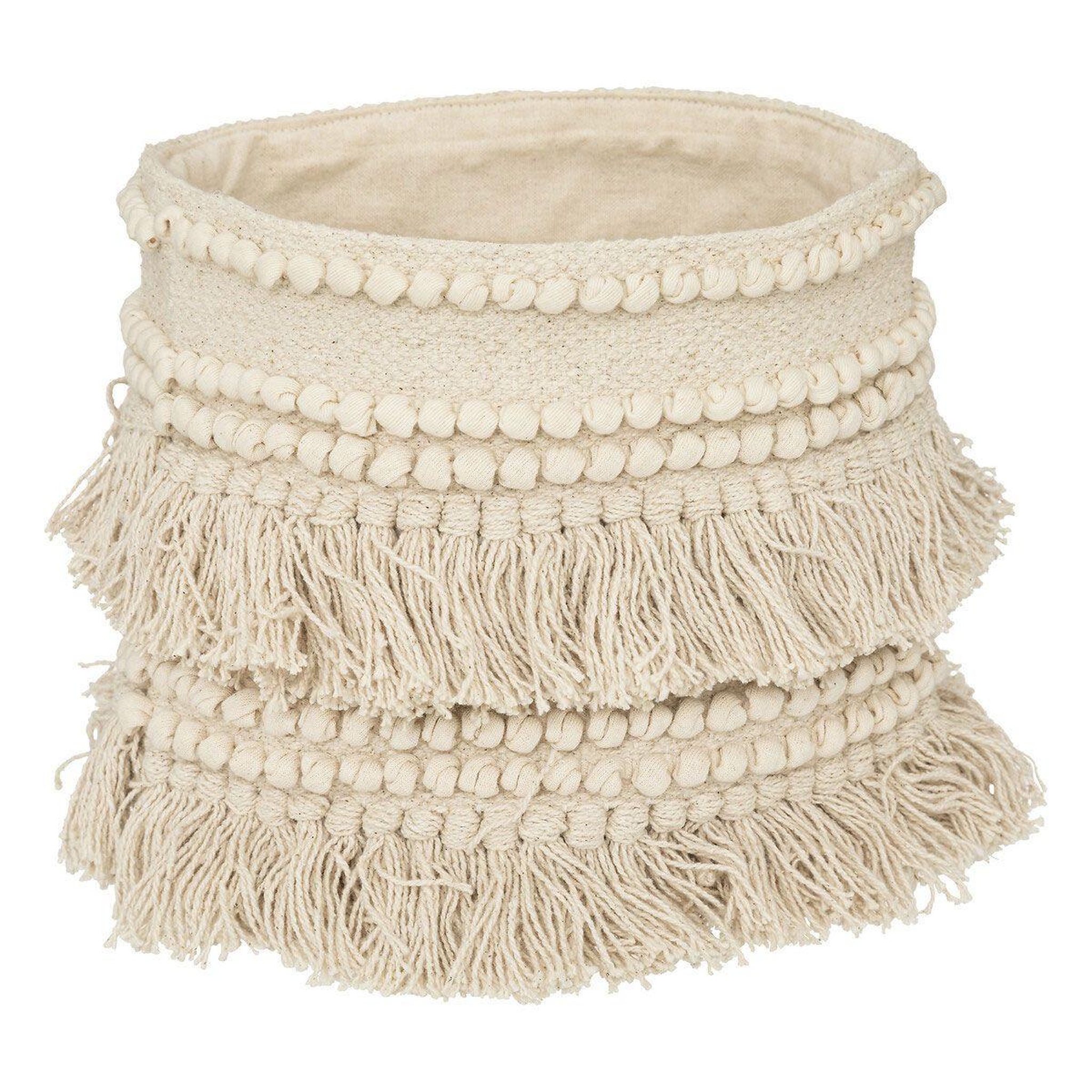 Voir la diapositive 2 : ATMOSPHERA Lot de 2 paniers déco  seav  25cm beige