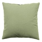 Paris Prix Coussin Déco Uni Déhoussable  Panama  40x40cm Vert Olive