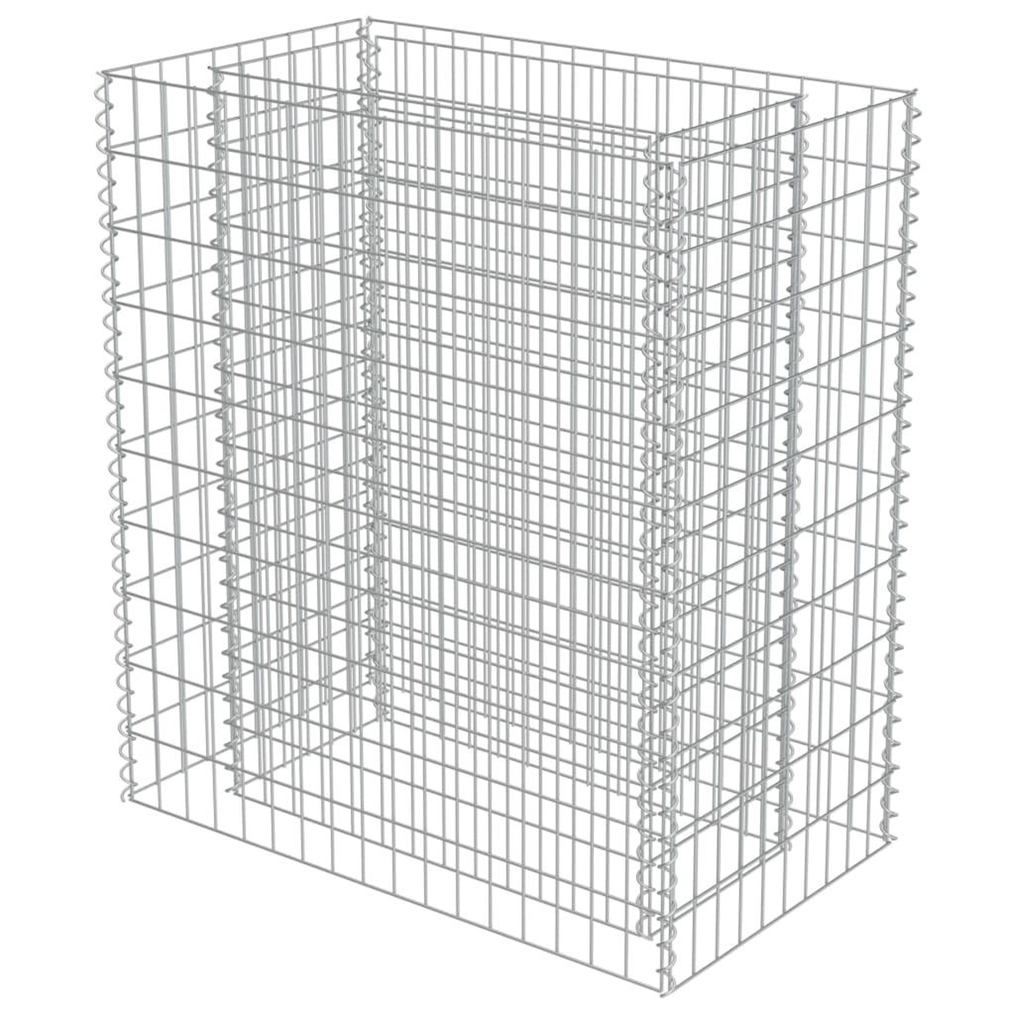 Voir la diapositive 3 : VIDAXL Lit sureleve a gabion Acier galvanise 90x50x100 cm