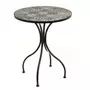  Table jardin ronde 2 chaises fer forgé Roma