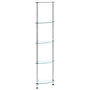 Voir la diapositive 1 : VIDAXL Etagere 5 niveaux Transparent 30x30x130 cm Verre trempe