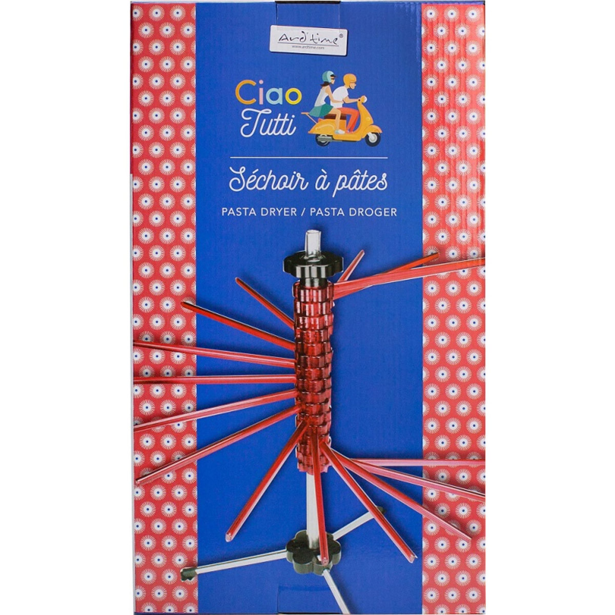  SÉCHOIR À PÂTES COLORIS ROUGE BRILLANT