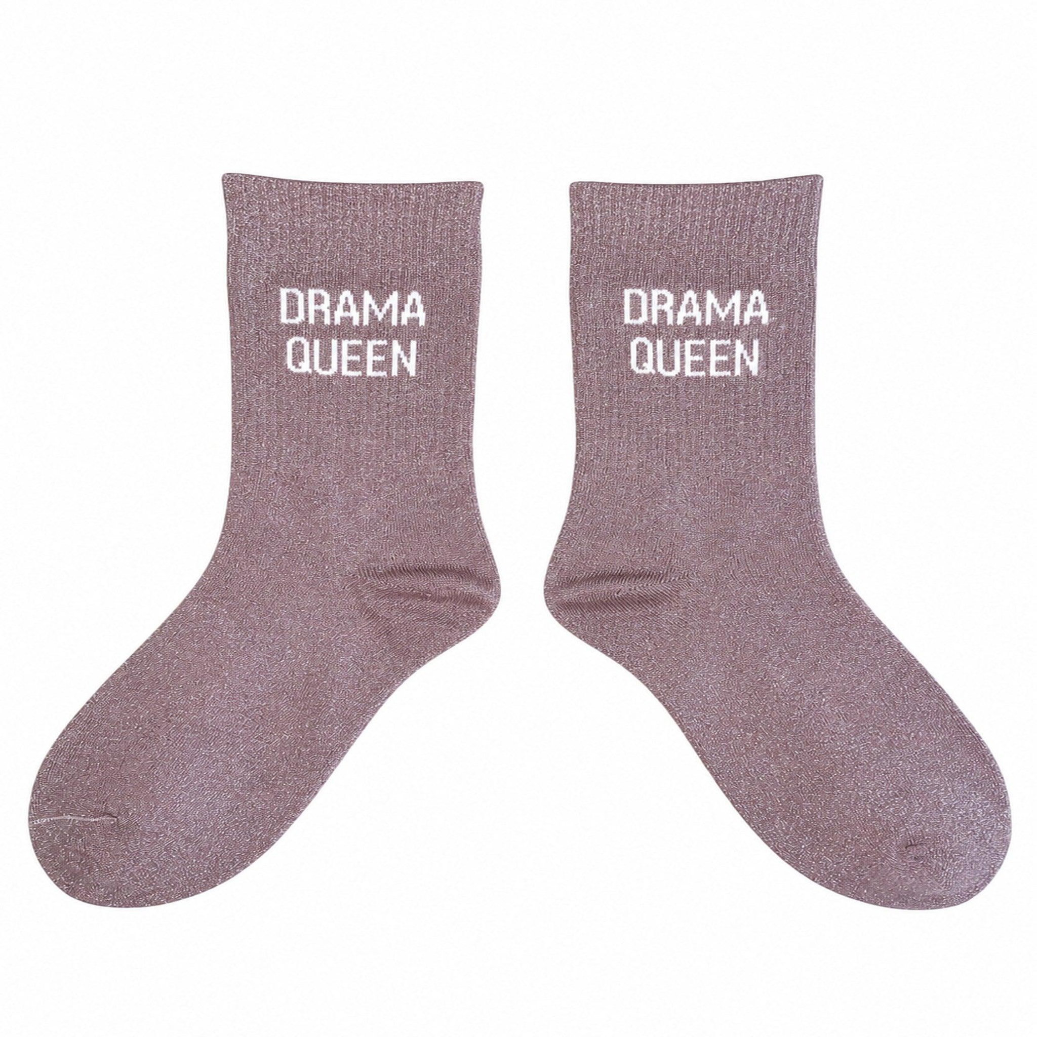LE BAR A CHAUSSETTES Chaussettes femme à paillettes lbc - drama queen. Coloris disponibles : Rose