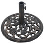 Voir la diapositive 3 : VIDAXL Socle de parasol Bronze 12 kg 48 cm Fonte