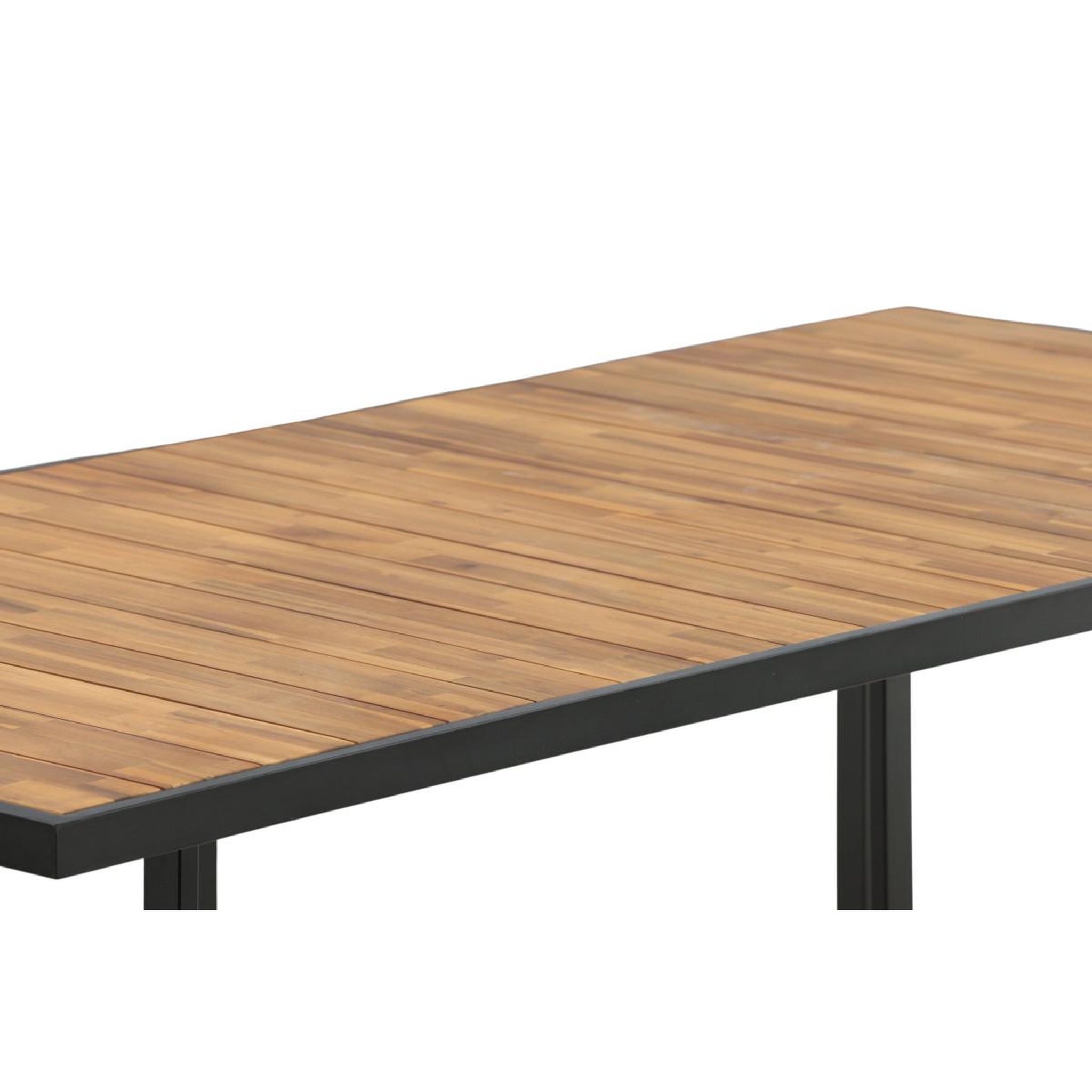 Voir la diapositive 5 : Paris Prix Table de jardin en bois  khung  200cm naturel & noir