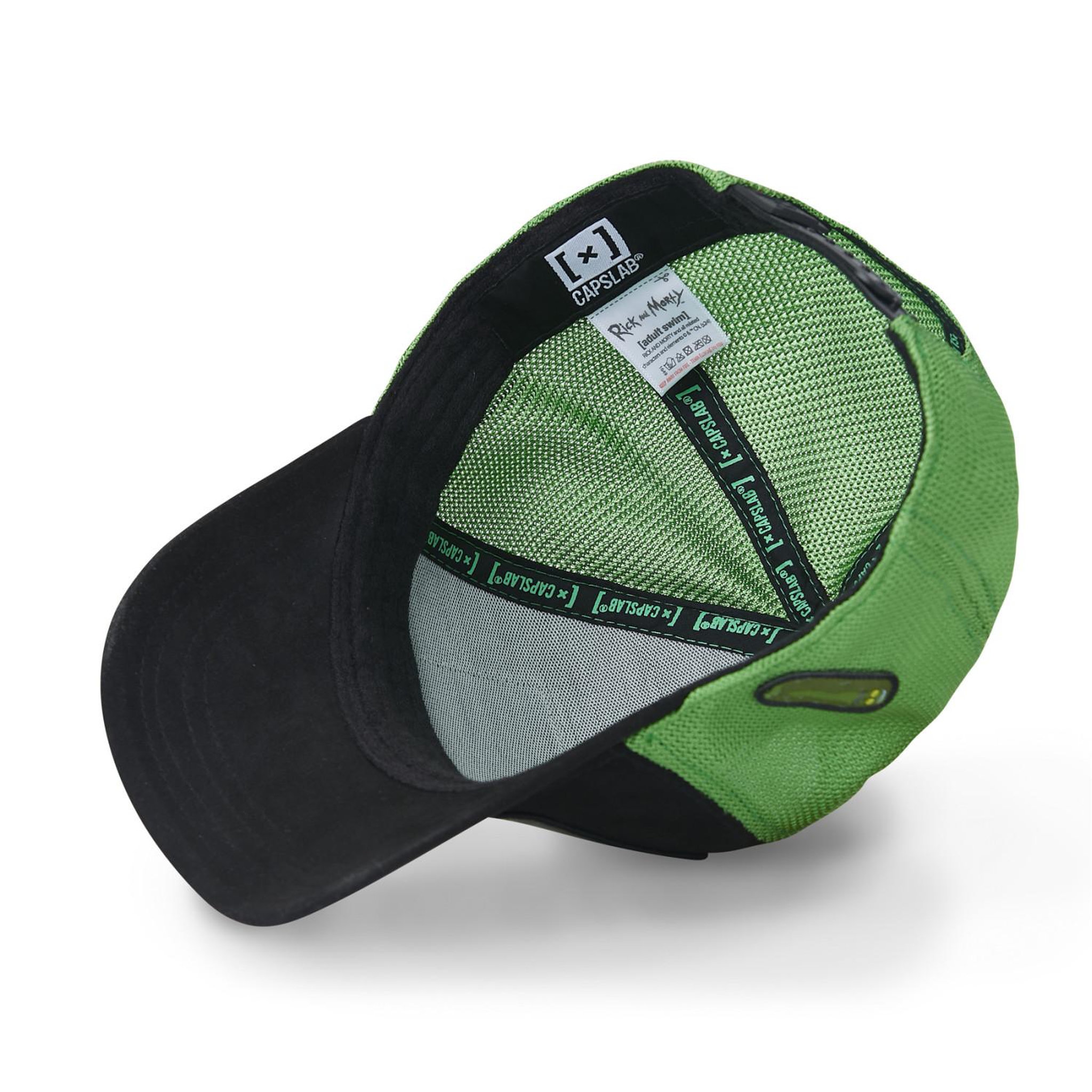 Voir la diapositive 5 : CAPSLAB Casquette trucker avec filet finitons premium rick et morty