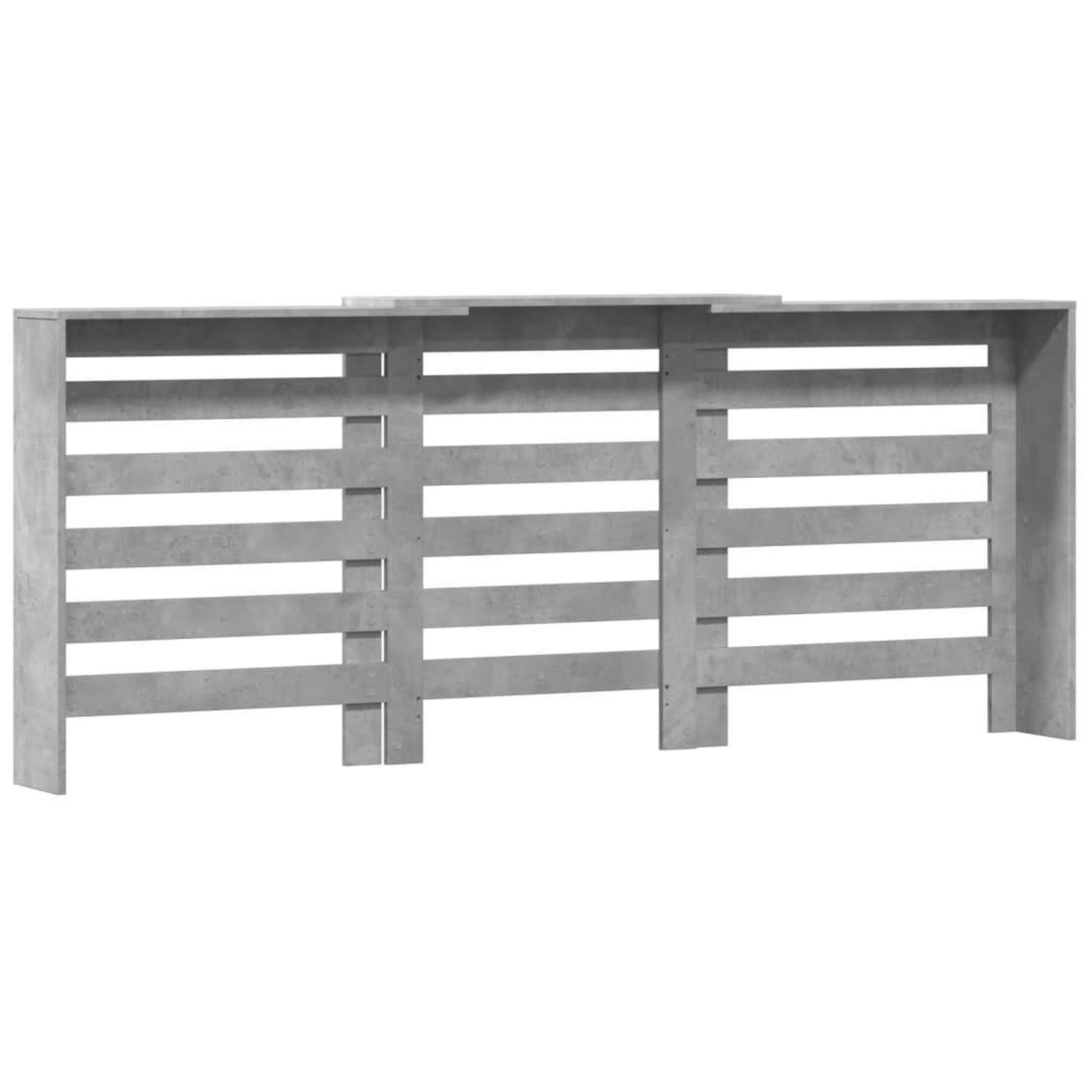 Voir la diapositive 5 : VIDAXL Cache-radiateur gris beton 205x21,5x83,5 cm bois d'ingenierie