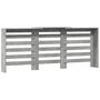 Voir la diapositive 5 : VIDAXL Cache-radiateur gris beton 205x21,5x83,5 cm bois d'ingenierie
