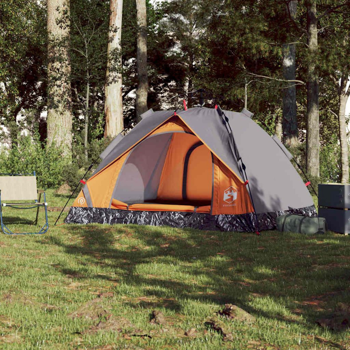 VIDAXL Tente de camping a dome 3 personnes liberation rapide