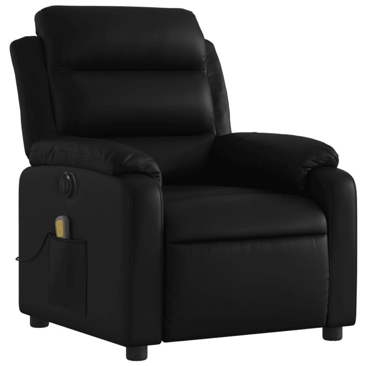 VIDAXL Fauteuil de massage inclinable electrique noir similicuir